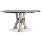Bernhardt Interiors Dalton 60" Round Dining Table in Light Bronze