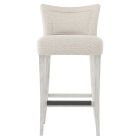 Bernhardt Interiors Giles Fabric Bar Stool in Glacier White