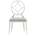 Bernhardt Interiors Filmore Fabric Side Chair in Silver/Gray
