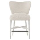 Bernhardt Interiors Kemp Fabric Counter Stool in Glacier White