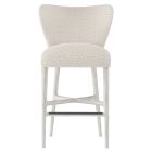 Bernhardt Interiors Kemp Fabric Bar Stool in Glacier White