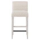 Bernhardt Interiors Hyde Fabric Bar Stool in Glacier White