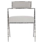 Bernhardt Interiors Torres Fabric Arm Chair in Silver