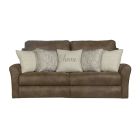 Justine Lay Flat Reclining Sofa in Burlap