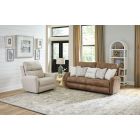 Justine Lay Flat Extra Wide Recliner in Sandstone