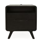 Marlowe Power Nightstand in Black