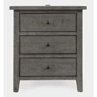 Maxton Power Nightstand in Stone