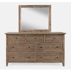 Maxton Dresser Mirror in Wash Brown