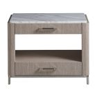 Modern Soren Bedside Table in Pumice