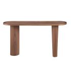 Chintaly Imports Modern All-Wood Sofa Table in Walnut