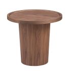 Chintaly Imports Modern All-Wood Lamp Table in Walnut