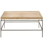 Modern Farmhouse Galen Cocktail Table in Rustic Natural Oak