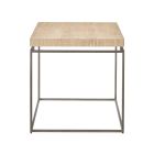 Modern Farmhouse End Table in Rustic Natural Oak