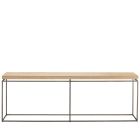 Modern Farmhouse Watts Console Table in Rustic Natural Oak