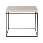 Modern Farmhouse End Table in Buttermilk