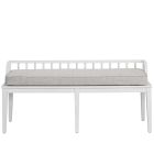 Modern Farmhouse Finn Dining Bench in Picket Fence