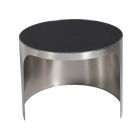 New Modern Revolve Small Nesting Table in Black Granite