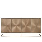 New Modern Fusion Credenza in Aged Brass