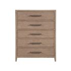 New Modern Cove Drawer Chest in Gray Oak
