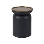 New Modern Marilyn End Table in White Satin Bronze