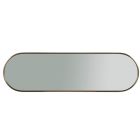 New Modern Luna Mirror in White Satin Bronze