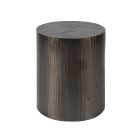 New Modern Asher Round End Table in Graphite