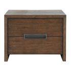 New Modern Atlas Drawer Nightstand in Brown Oak