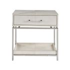 New Modern Lyra Nightstand in White
