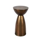 New Modern Elemental Side Table in Burnished Brass