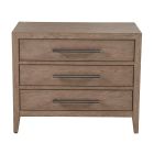 New Modern Cove Drawer Nightstand in Gray Oak