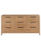 New Modern Walker Drawer Dresser in Natural Oak