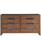 New Modern Atlas Drawer Dresser in Brown Oak