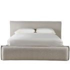 New Modern Lux Upholstered Bed in Gray
