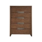New Modern Atlas Drawer Chest in Brown Oak