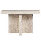 New Modern Daxton Console Table in White Travertine