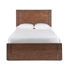 New Modern Koda Panel Bed in Brown Oak