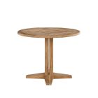Coastal Living Outdoor Chesapeake Round Pedestal Dining Table in Natural Teak