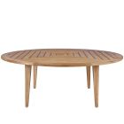 Coastal Living Outdoor Chesapeake 80" Round Dining Table in Natural Teak