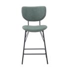 Owen Upholstered Stool in Jade 