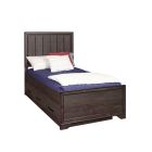Samuel Lawrence Granite Falls Kids Panel Bed with Trundle in Espresso Brown