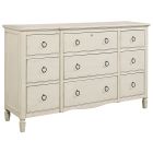 Summer Hill Nine Drawer Dresser in Cotton