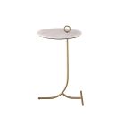 Miranda Kerr Tranquility Rose Quartz Accent Table  in Soft Gold