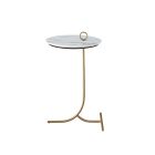 Miranda Kerr Tranquility Accent Table -stone top in Soft Gold