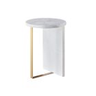 Miranda Kerr Tranquility Reverie Round Accent Table in Blanc Sycamore