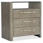Hooker Furniture Affinity Three-Drawer Nightstand in Grays