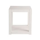 Weekender Hermosa Square End Table in White Sand