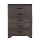 Samuel Lawrence Granite Falls 5 Drawer Kids Chest in Espresso Brown