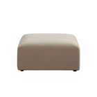 Diamond Sofa Zia Ottoman in Light Camel Performance Velvet Fabric