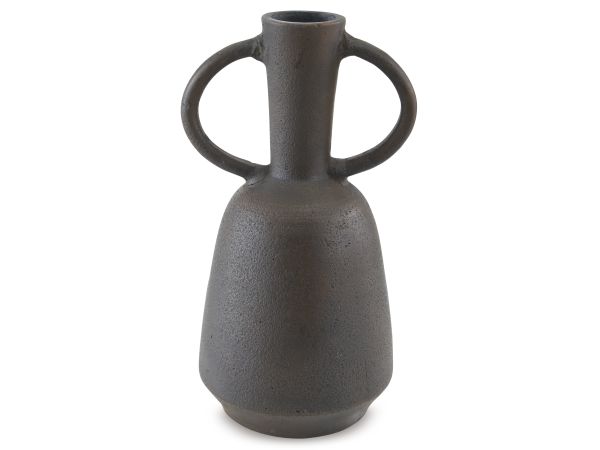 Ashley Furniture Aadeen Vase in Distressed Brown
