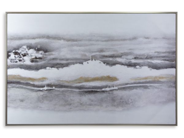 Ashley Furniture Acebell Wall Art in Gray/White